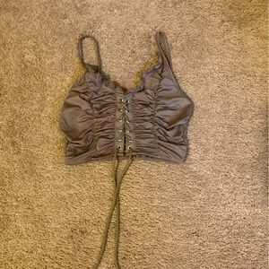 Light brown SHEIN crop top